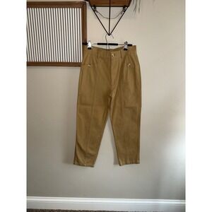 Blu Pepper Tan Khaki High Waisted Utility Tapered Pants Size L